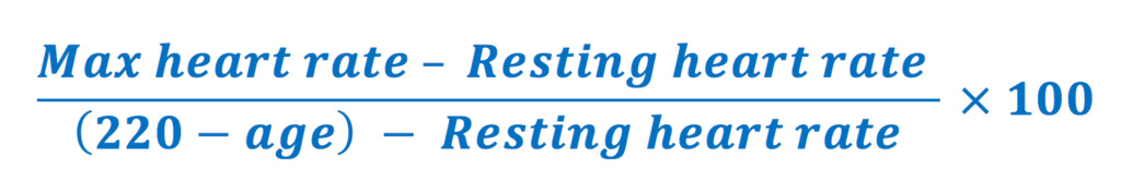 Figure 1. Maximum heart rate equation.